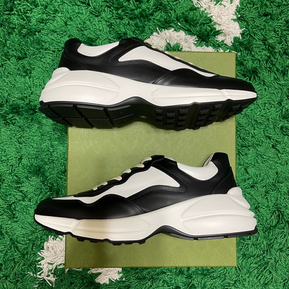 Gucci Black/White Rhyton Sneaker